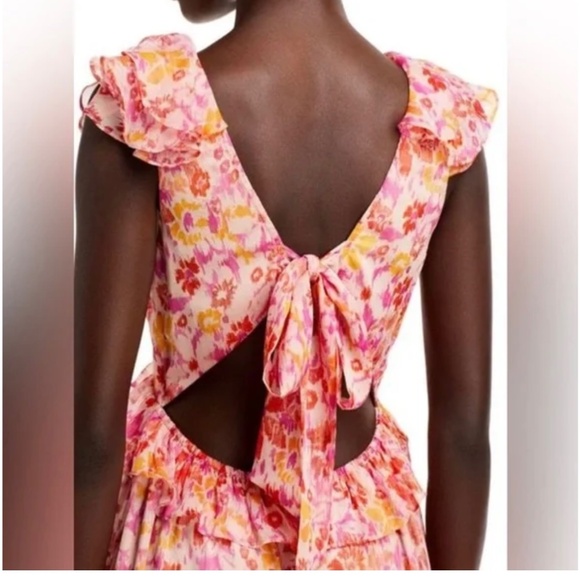 AQUA Pink Multi Leopard Maxi Dress - Picture 2 of 7